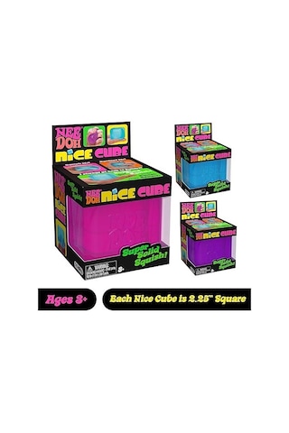 Schylling Needoh Nice Dağ - Dev Nice Cube Duyusal Sıkıştırma Oyuncağı - Super Solid Squish