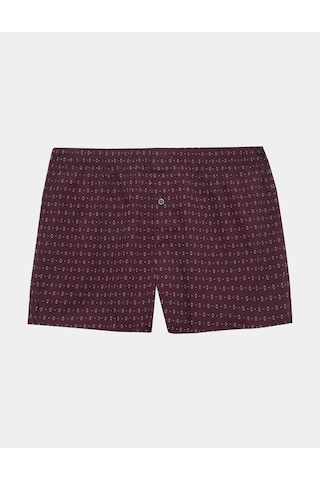 Marks & Spencer 5'li Saf Pamuklu Boxer T14003949 Bordo