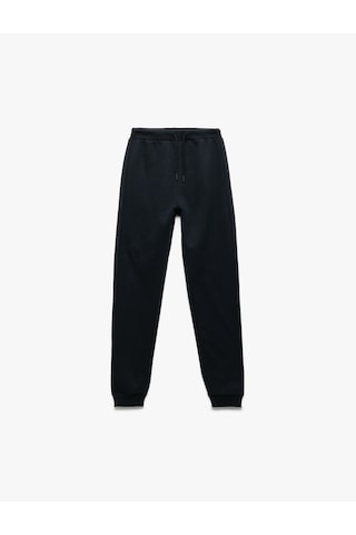 Koton Beli Lastikli Şardonlu Cepli Jogger Eşofman Altı Lacivert 7wkb40012tk