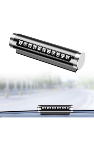 Alüminyum Kasa Siyah Renk Çevirmeli Numaratörü Torpido Aksesuar