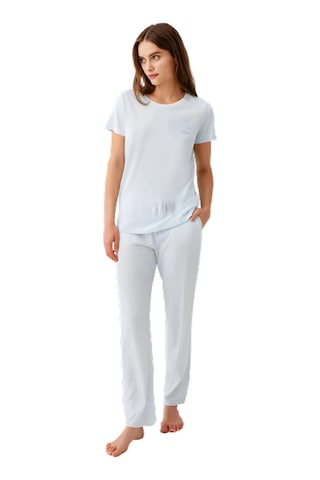 Pierre Cardin İkili Pijama Takım Kadın Pc9201-x Mavi