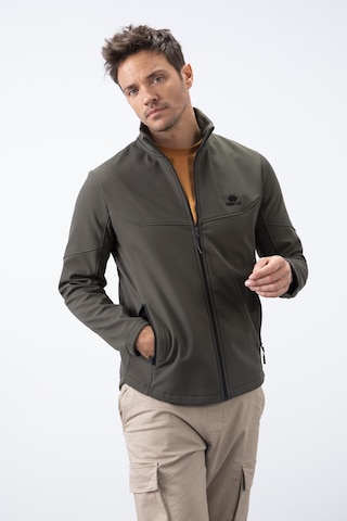 Tommylife Tommy Life Haki Fermuarlı Dik Yaka Su Ve Rüzgar Geçirmez Softshell Erkek Mont - 88050 Haki
