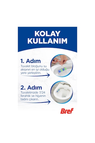 Bref WC Power Aktiv Duopack Katı Tuvalet Bloğu Çam 5 x 2'li Paket