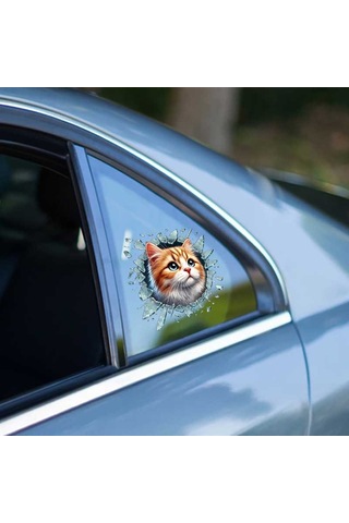 Fulcar Sarman Araç Stickerı Cam Süsü Oto Aksesuar Komik Çıkartma