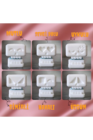 Emojili Outemu Switch Anahtarlık - Click Sesli 1adet Beyaz