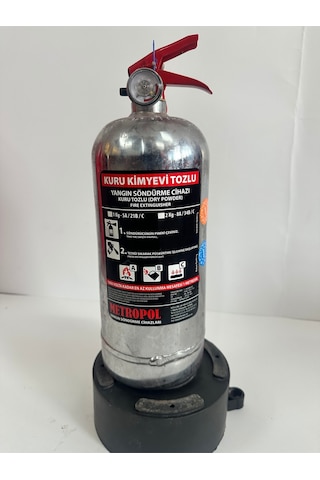 Yangın Tekne Sertifikalı 2kg Abc Tozlu Metalik Yangın Söndürme Tüpü 4yıl Garantili
