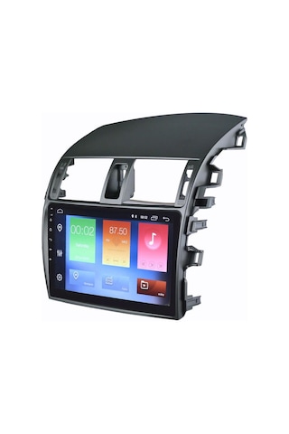 Toyota Corolla Izgaralı Çerçeve Android Multimedya Sistemi 4-64 Cadence R18 2007-2008 Ön Kayıt Kamera 9"