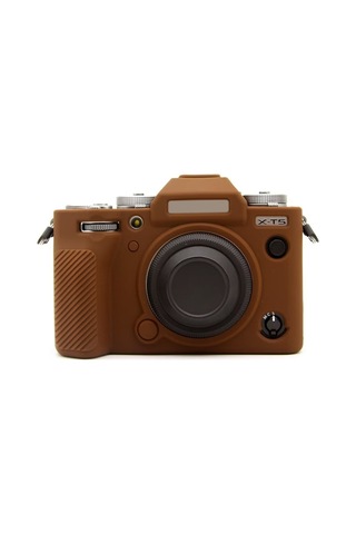 Fujıfılm X-t5 Yumuşak Silikon Koruyucu Kılıf İçin Kahve Diğer