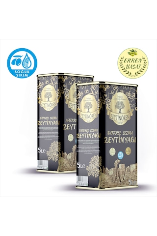 Zeytinören 10 Lt Natürel Sızma Soğuk Sıkım Erken Hasat Zeytinyağı