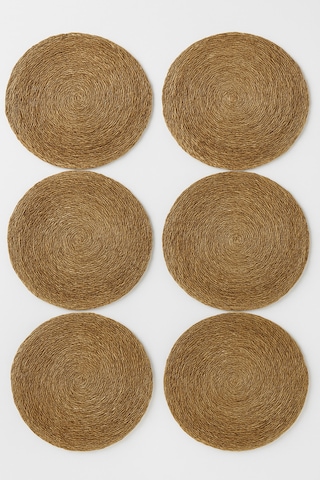 Yunusoğlu Home 2 Adet Hasır Jüt Supla Amerikan Servis Hasır