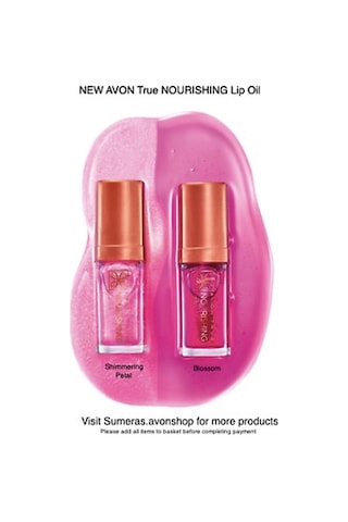 Avon True Colour Shimmering Petal + Blossom Dudak Bakım Yağı 2 x 7 ML
