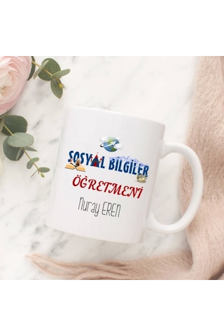 Kişiye Özel Sosyal Bilgiler Öğretmeni Kupa Bardak Ha30