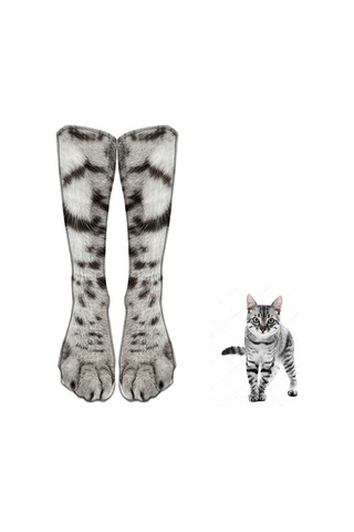 Geeroyoo 3d Hayvan Ayak İzi Çorapları - Kedi Köpek Kaplan Kartal At Dinozor Desenli, Unisex, Renkli, Gerçekçi Ve Eğlenceli, Gençler Erkek Kadınlar İçin Diğer