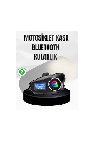 Mey İthalat Su Geçirmez Bluetooth 5.3 Kask Kulaklığı 1000mah Bataryalı