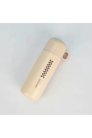 Tuomeng Termos Bardak, İç Ve Dış, 304 Paslanmaz Çelik, Malzeme, İyi Görünüm, Büyük Kapasite, 500ml Kirli Beyaz