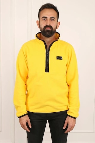 Superfly Men Polar Sweat Erkek Kahverengi Sweatshirt 23208-14 Siyah