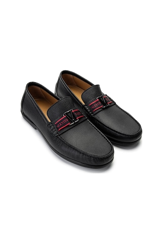 Valentino Valentıno Erkek Hakiki Deri Siyah Loafer Ayakkabı 667 2088 Erk Ayk Y23 Black Siyah