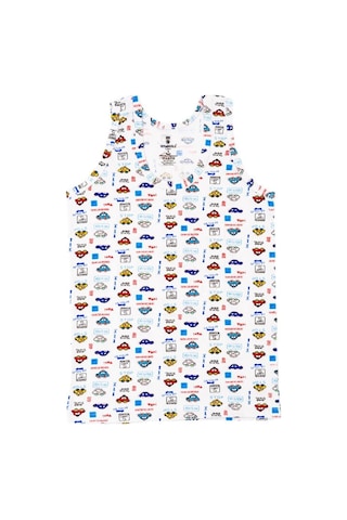 Ceylanoğlu 6'lı Likralı Empirme Erkek Çocuk Atleti- 346 Çok Renkli