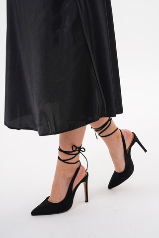 Wolk Shoes Kadın Topuklu Stiletto Ayakkabı Siyah