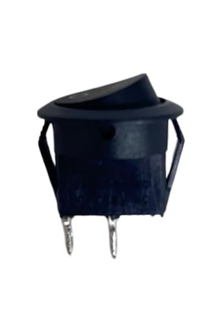 Yuvarlak On-off Işıksız Anahtar 2 Pin Switch 10 Adet