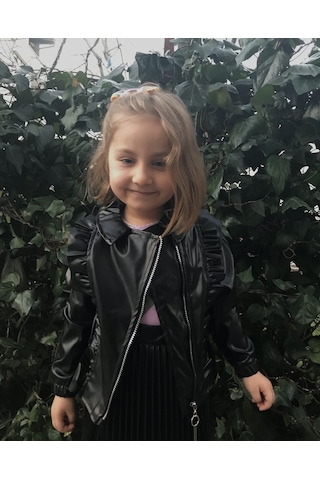 Markam Kız Çocuk Suni Deri Ceket