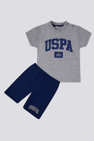 U.S. Polo Assn. Gri Erkek Bebek Takım Gri