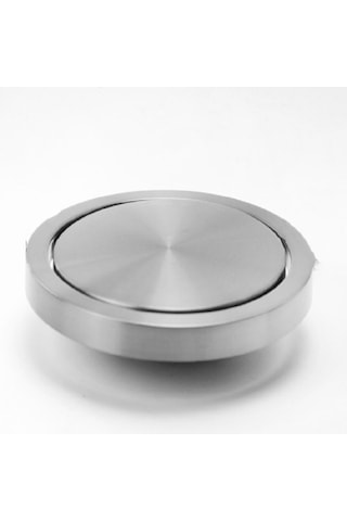 Sones Gömülü Tip Paslanmaz Çelik Salıncak Kapağı Kapaklı Mutfak Tezgahı Çöp Kutusu Kapağı Kapağı, Boyut: Yuvarlak Çizim 20cm Çap Gümüş