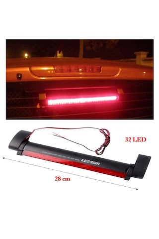 Çakar Modüllü 20 Modlu 32 Ledli Arka Cam 3.stop Lambası 12v.