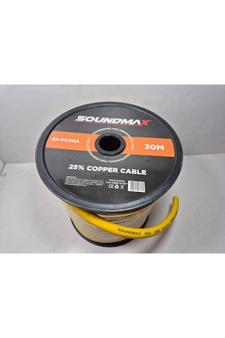 Soundmax Amfi Güç Kablosu 2ga 6 Metre - %25 Bakır 2ga Anfi Power Kablosu - 6 Mt