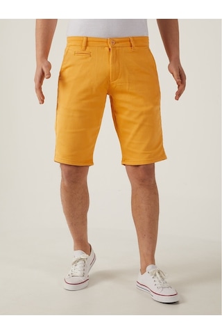Hardal Renk Chino Erkek Şort Hardal