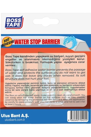 Duş, Kapı Eşiği, Mutfak Tezgahı Etrafı Su Kesici Bariyer - 1 Metr