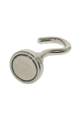 Dünya Magnet 10 Adet 16mm Pot Mıknatıs - Güçlü Neodyum Askı Kanca Mıknatıs 10'lu Paket - N35