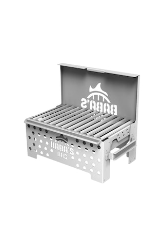 Origami Katlanır Mangal Model 6 / Paslanmaz Çelik / Baba's Bbq Krom