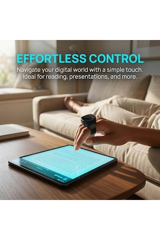J09 Bluetooth 5.4 Dokunmatik Yüzük Kumanda - Type-c Şarjlı Shorts, Reels & Kindle Sayfa Çevirici Deklanşör