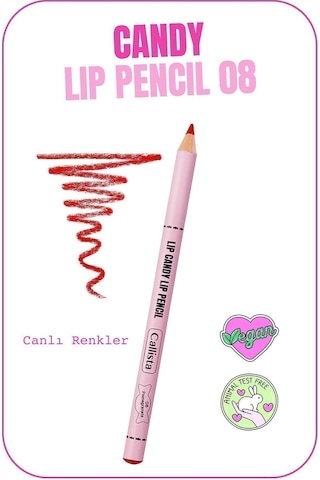 Callista Lip Candy Lip Pencil Dudak Kalemi 08 Pomegranate - Kırmızı