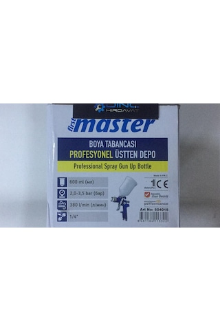 Boya Tabancası Üstten Depo Master 1.4Mm