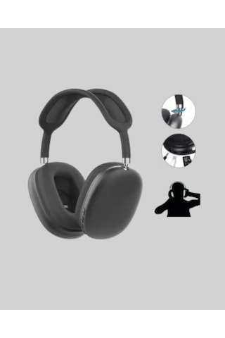 Ceylan Adam Bluetooth V5.0 Kablosuz Kulak Üstü Kulaklık Katlanabilir, Mikro Usb Girişli
