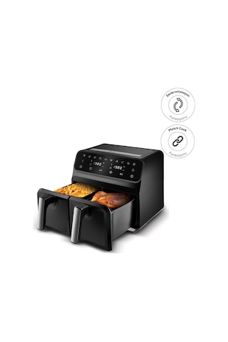 Karaca Multifry Xxxl Dijital Twin Iki Hazneli Airfryer 4+4 L
