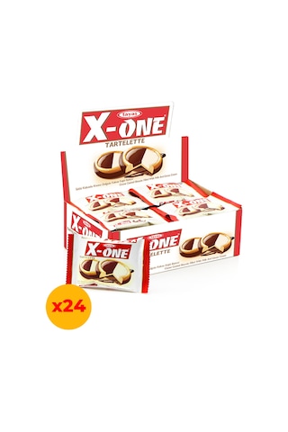 Tayaş X-One Tartelette Krema Dolgulu Kakao Kaplı Bisküvi 24 x 20 G