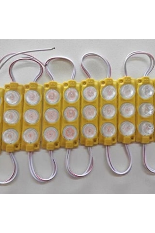 Camlı Soft Parmak Led Lamba Seti 10lu Su Geçirmez Bantlı Kesilebilir Amber Turuncu 12v Br0409927 1 Adet