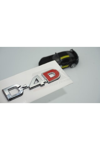 Toyota Uyumlu D4D Rav4 Toyota Uyumlu Camry Hilux Verso Bagaj Krom Abs Yazı Logo