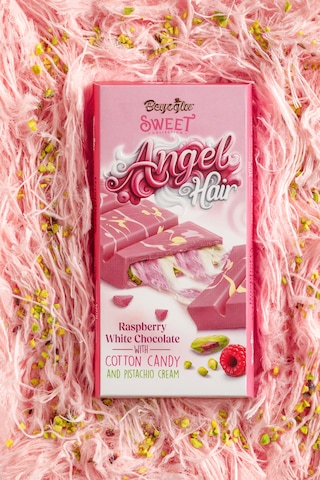Angel Hair Pişmaniye Ve Antep Fıstık Dolgulu Frambuazlı Çikolata 170 Gr.