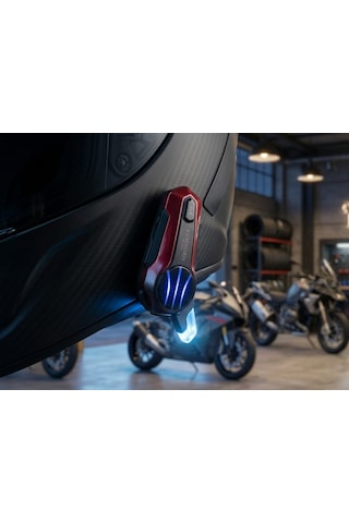 X2 Pro Motosiklet Kask Kulaklık 1adet 2 Binicili İntercom Bluetooth Seti