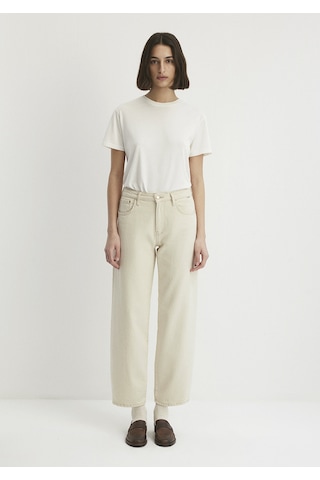 Mavi - Leila Premium Blue Krem Jean Pantolon 1010600-87058 Ekru