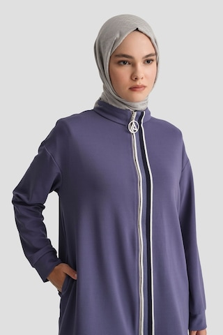 Armine Trend Şerit Detaylı Fermuarlı Pantolonlu İkili Takım İndigo 26yt6102