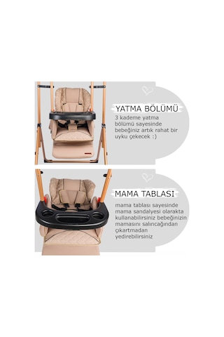 Baby Home 850 Cup Mama Sandalyesi Salıncak Bebek Çocuk Salıncağı