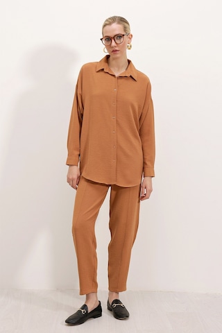 Bigdart 6593 Oversize İkili Takım - Taba 6593bgd19-030-14310 001