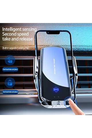 Liangmei Araba Manyetik Cep Telefonu Tutucu Kablosuz Şarj Cihazı