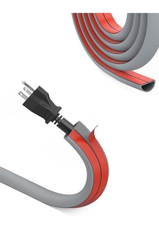 Greentech Esnek Kablo Kanalı Şeritli Gri / Gt-kk10