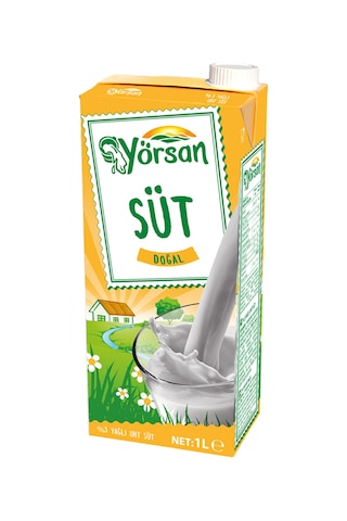 Yörsan %3 Yağlı Süt 1 Lt X 6 Adet